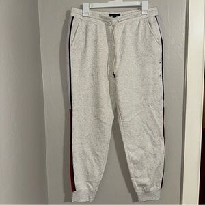 Tommy Hilfiger Womens Gray Sweatpants with Side Stripes